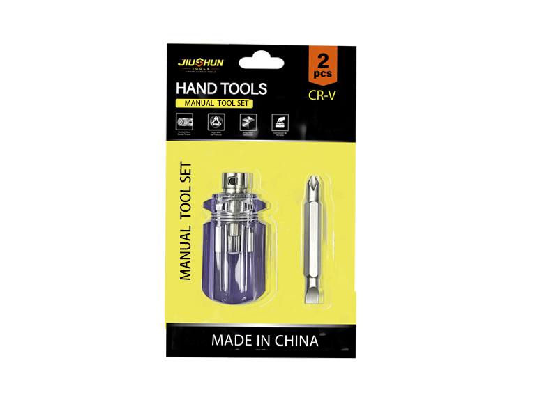2PCS Screwdriver Hand Tool Set with Magnetic Bit